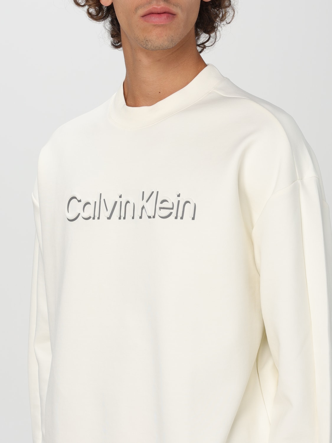 CALVIN KLEIN SWEATSHIRT: Sweatshirt men Calvin Klein, White - Img 3