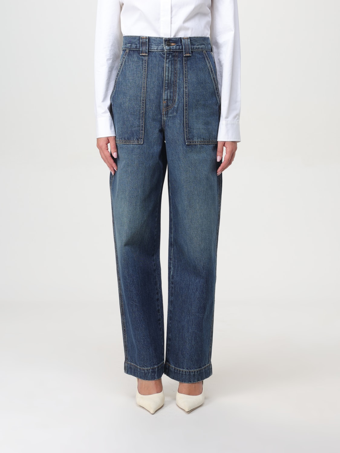 KHAITE JEANS: Jeans femme Khaite, Denim - Img 1