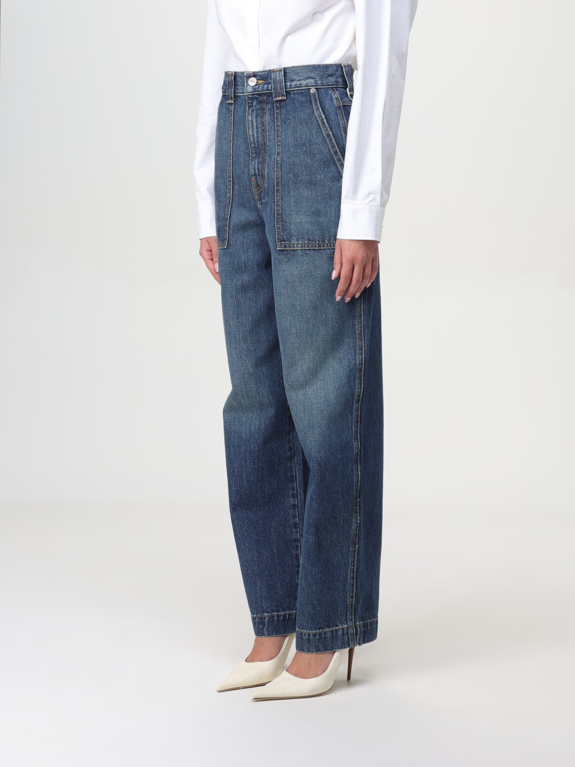 KHAITE JEANS: Jeans femme Khaite, Denim - Img 4