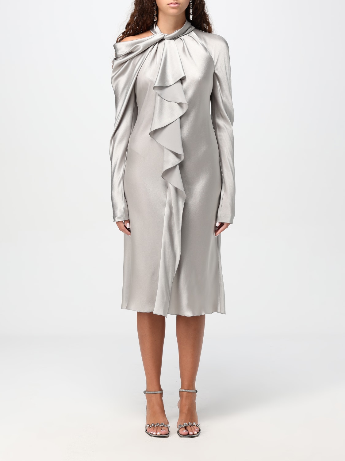 ALBERTA FERRETTI ROBES: Robes femme Alberta Ferretti, Gris 1 - Img 1