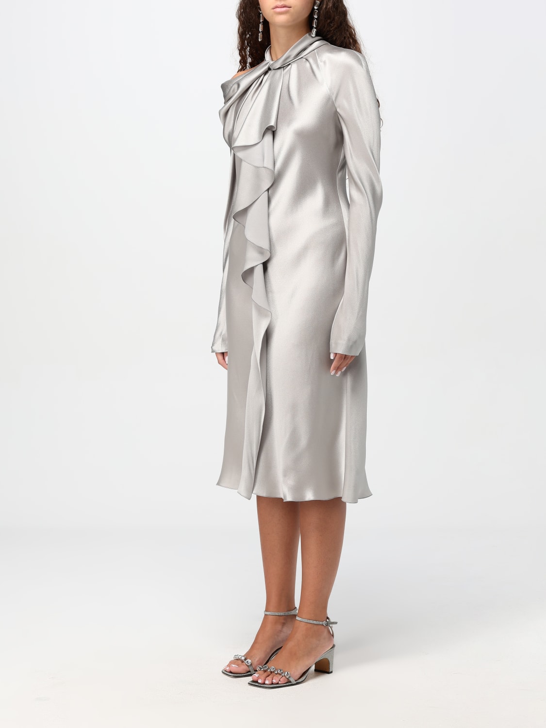 ALBERTA FERRETTI DRESS: Dress woman Alberta Ferretti, Grey 1 - Img 3