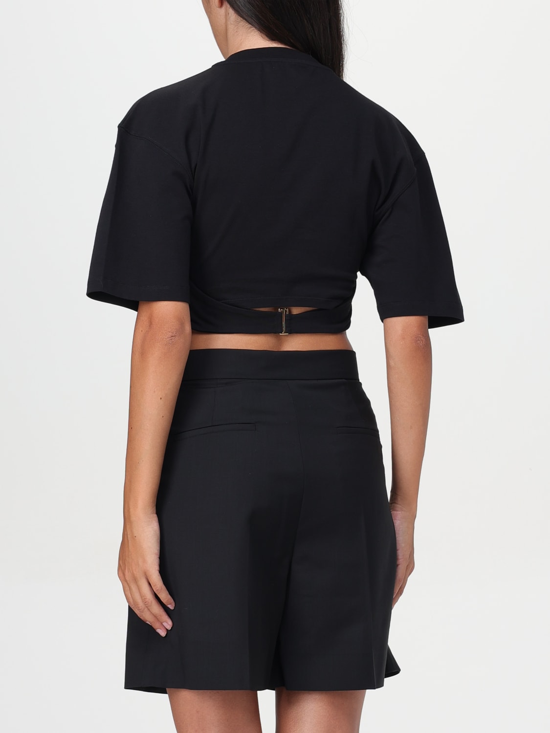 JACQUEMUS T-SHIRT: T-shirt woman Jacquemus, Black - Img 3