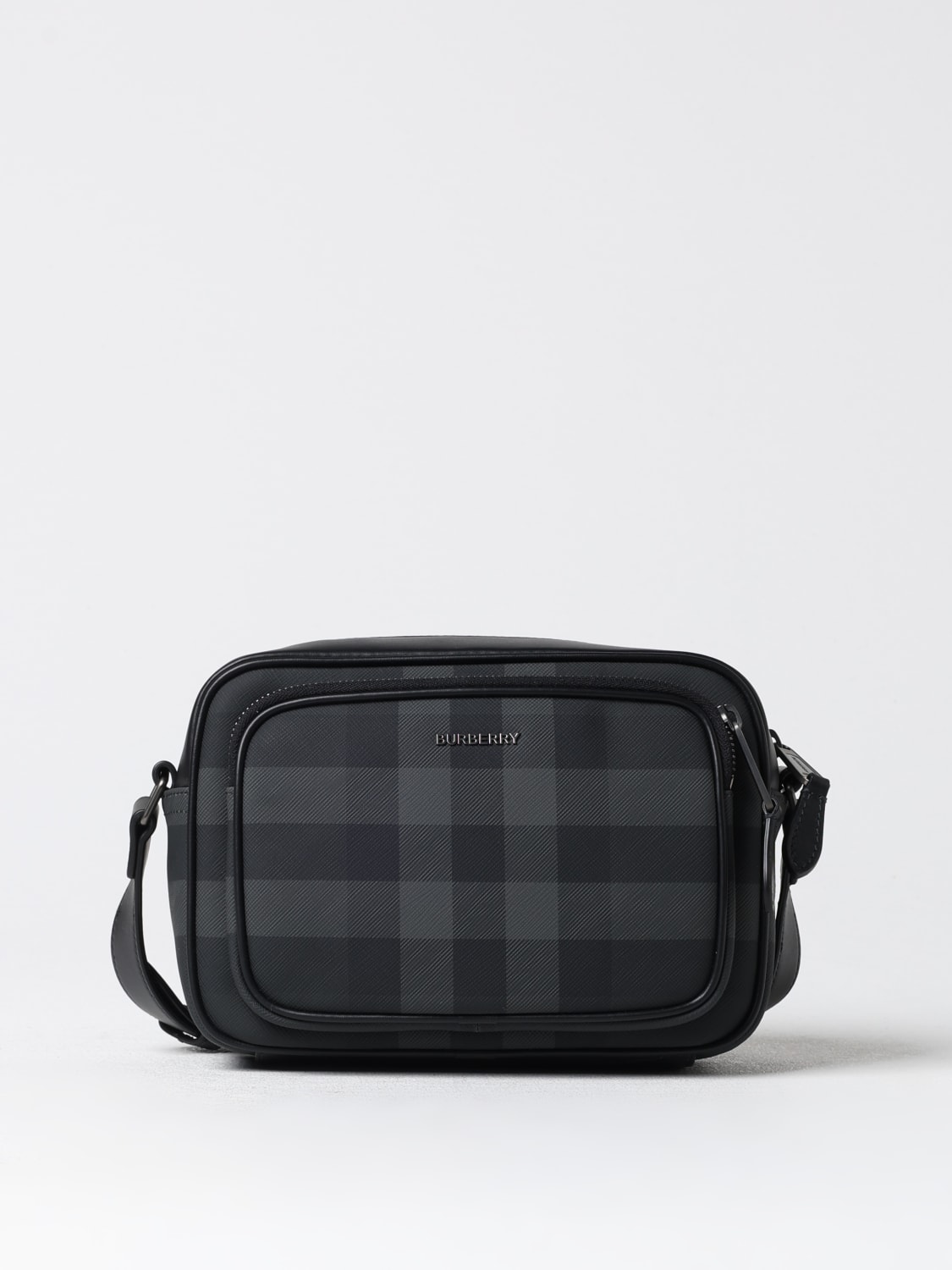 Giglio Borsa Check Burberry in cotone spalmato saffiano