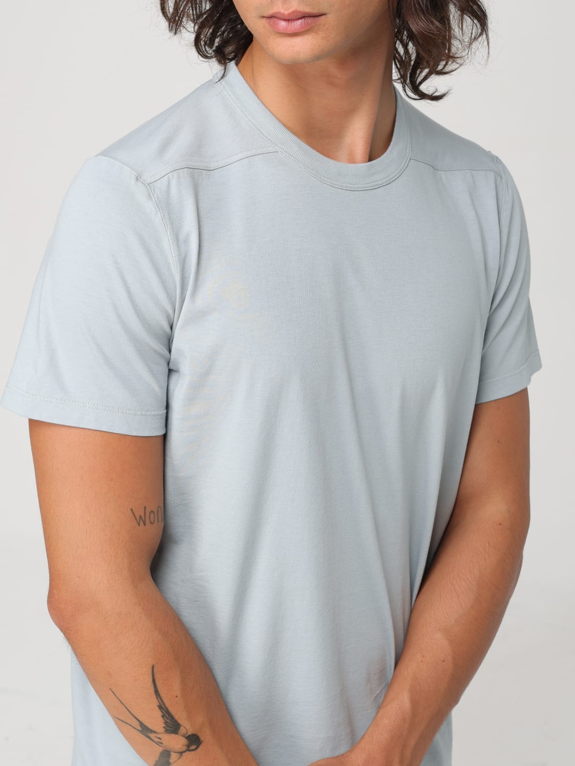 RICK OWENS T-SHIRT: T-shirt men Rick Owens, Gnawed Blue - Img 4