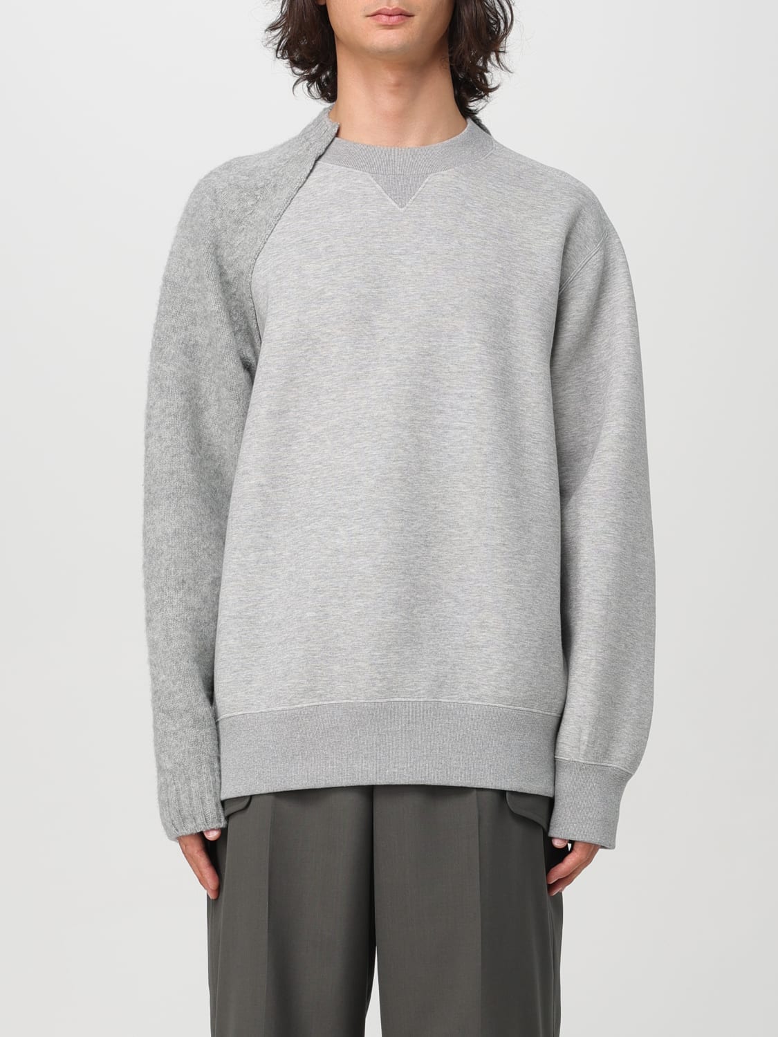 SACAI SWEATER: Sweater men Sacai, Grey - Img 1