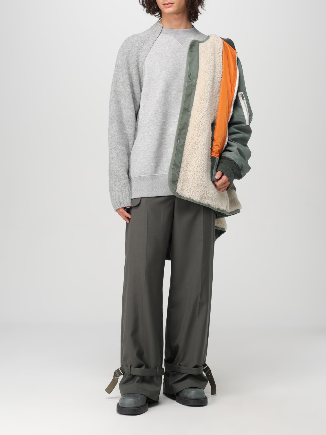 SACAI PULL: Pull homme Sacai, Gris - Img 2