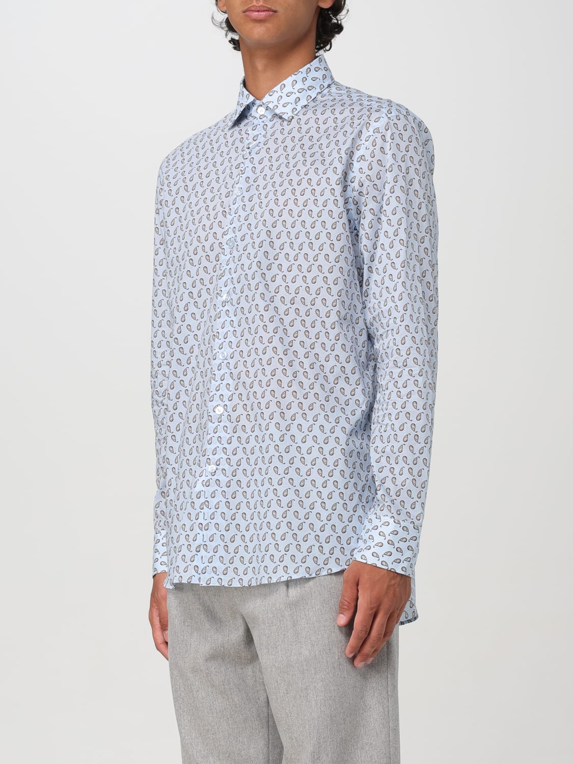 ETRO SHIRT: Shirt men Etro, Blue - Img 4