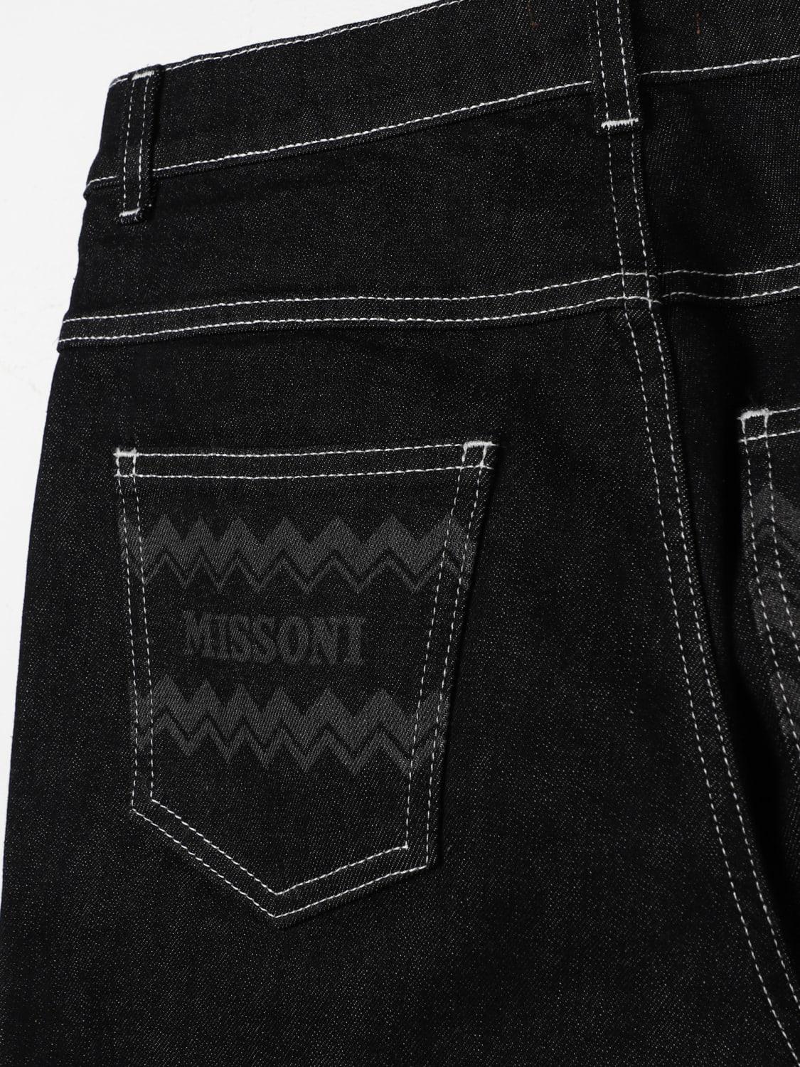 MISSONI PANTALONE: Jeans Missoni in denim , Nero - Img 3