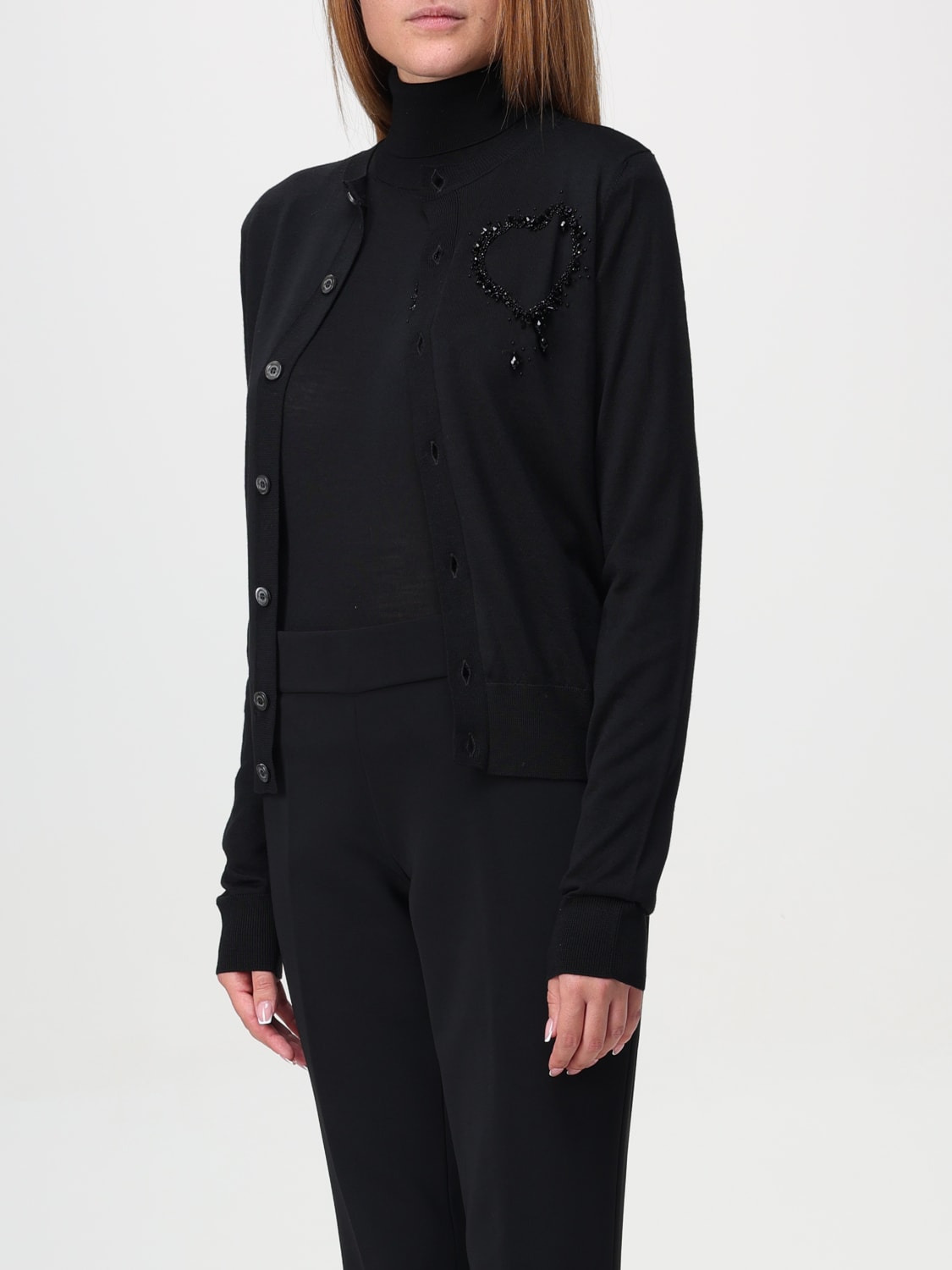 DSQUARED2 毛衣: 毛衣 女士 Dsquared2, 黑色 1 - Img 3