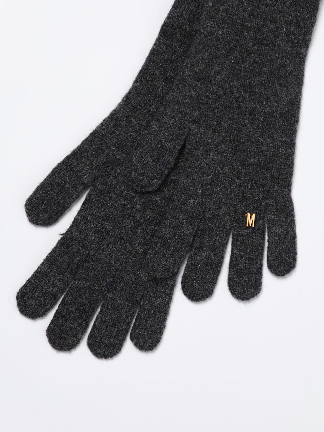 MOSCHINO COUTURE GLOVES: Gloves woman Moschino Couture, Grey - Img 2