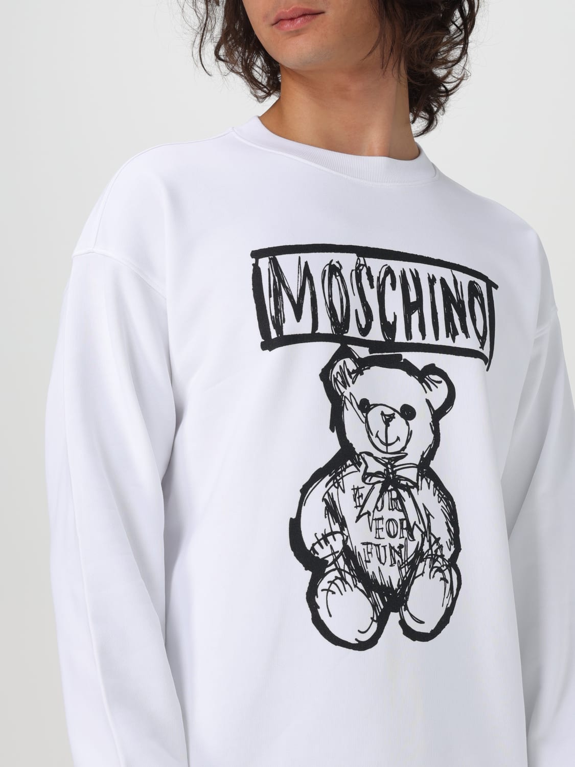 MOSCHINO COUTURE SWEATSHIRT: Sweatshirt men Moschino Couture, White - Img 5