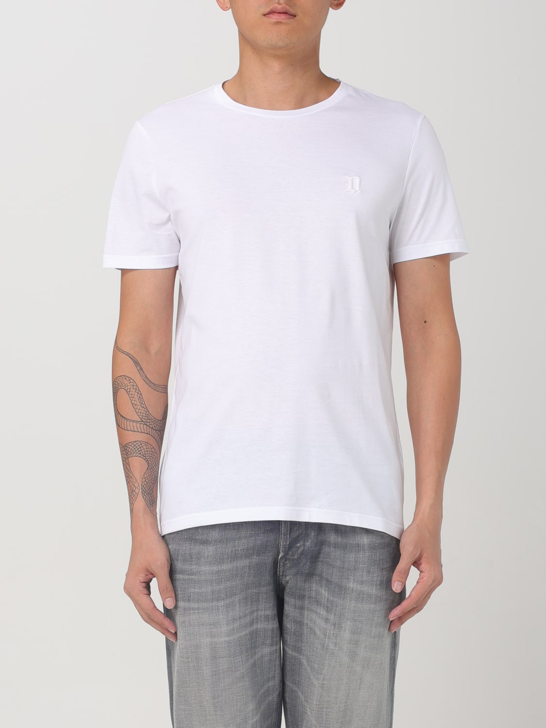 Giglio T-shirt Dondup in cotone con logo ricamato