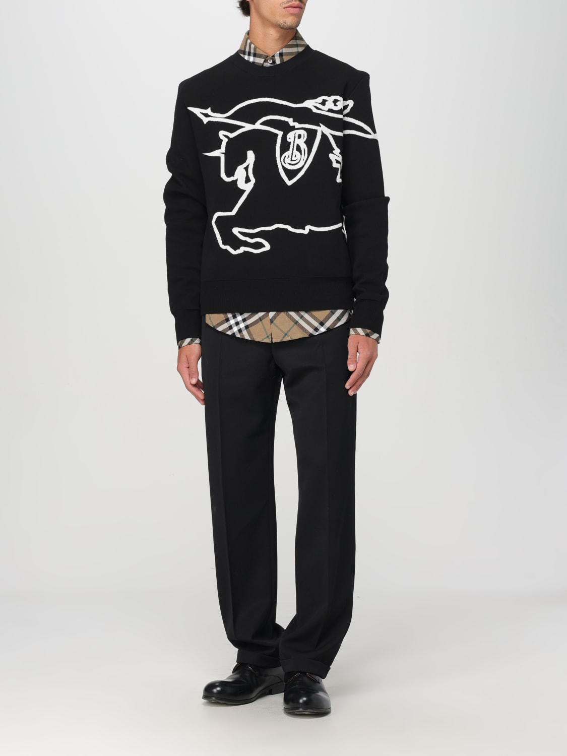 BURBERRY SWEATER: Sweatshirt men Burberry, Black - Img 2