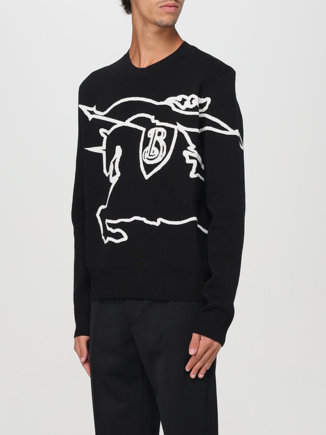 BURBERRY SWEATER: Sweatshirt men Burberry, Black - Img 4