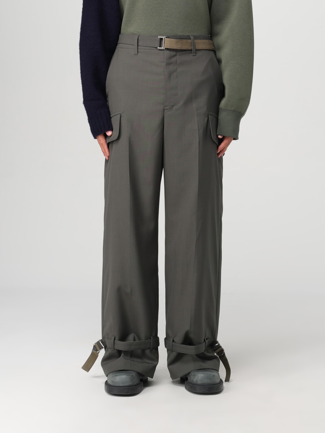 SACAI PANTS: Pants men Sacai, Kaki - Img 1