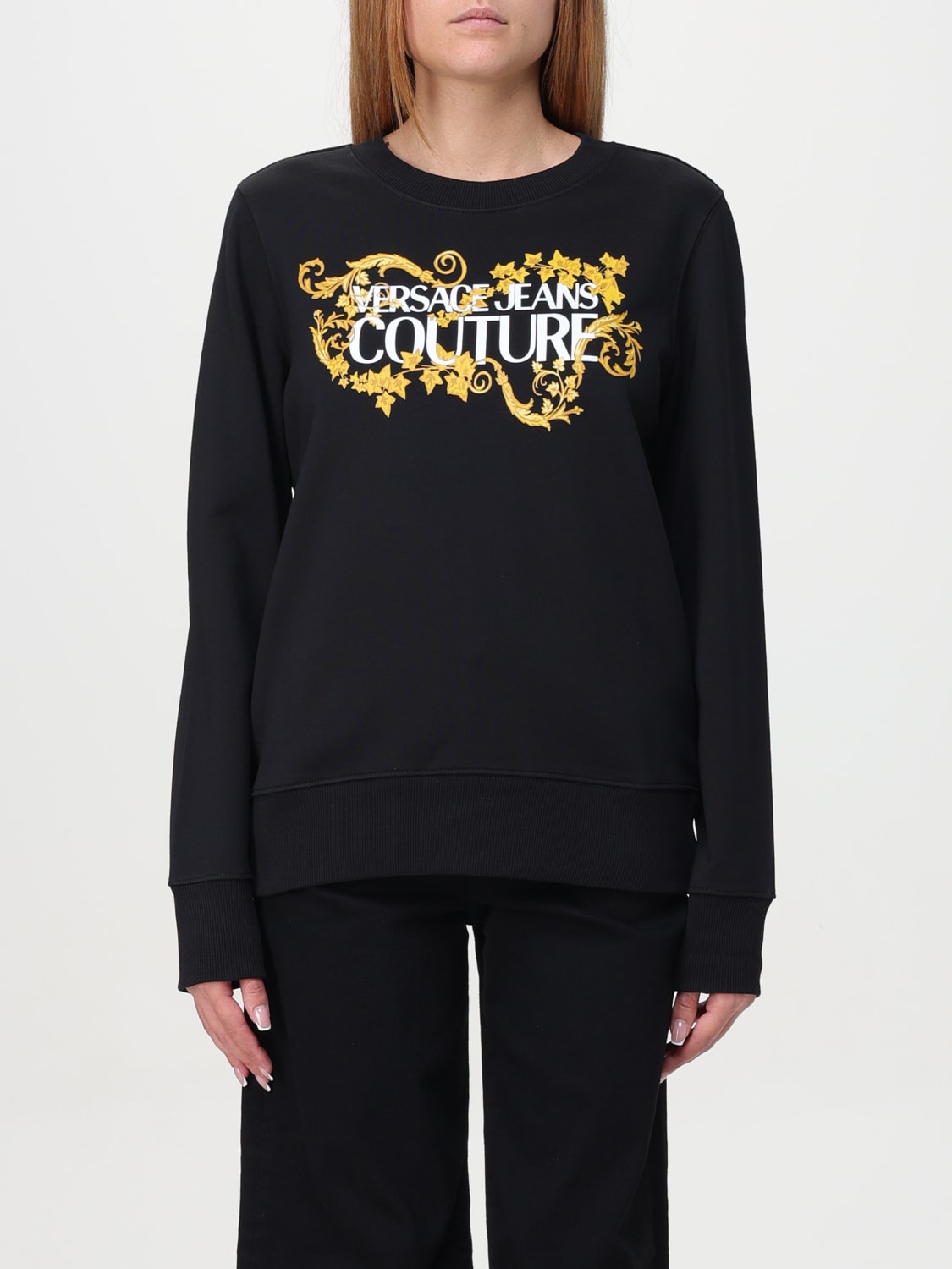 VERSACE JEANS COUTURE SUDADERA: Sudadera mujer Versace Jeans Couture, Negro - Img 1