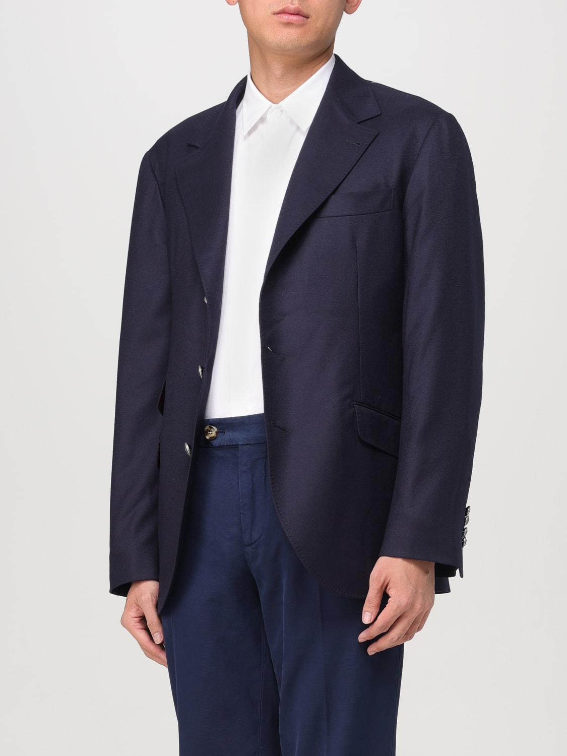 BRUNELLO CUCINELLI BLAZER: Veste homme Brunello Cucinelli, Bleu - Img 4