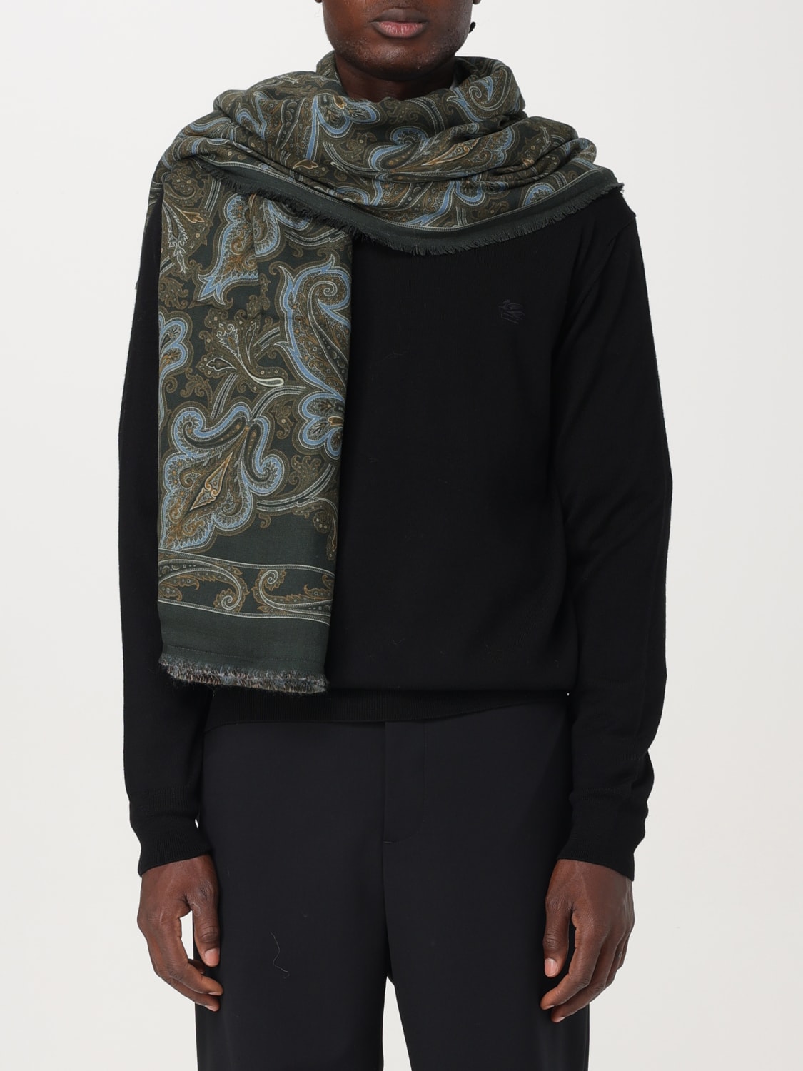 ETRO SCARF: Scarf men Etro, Green - Img 2