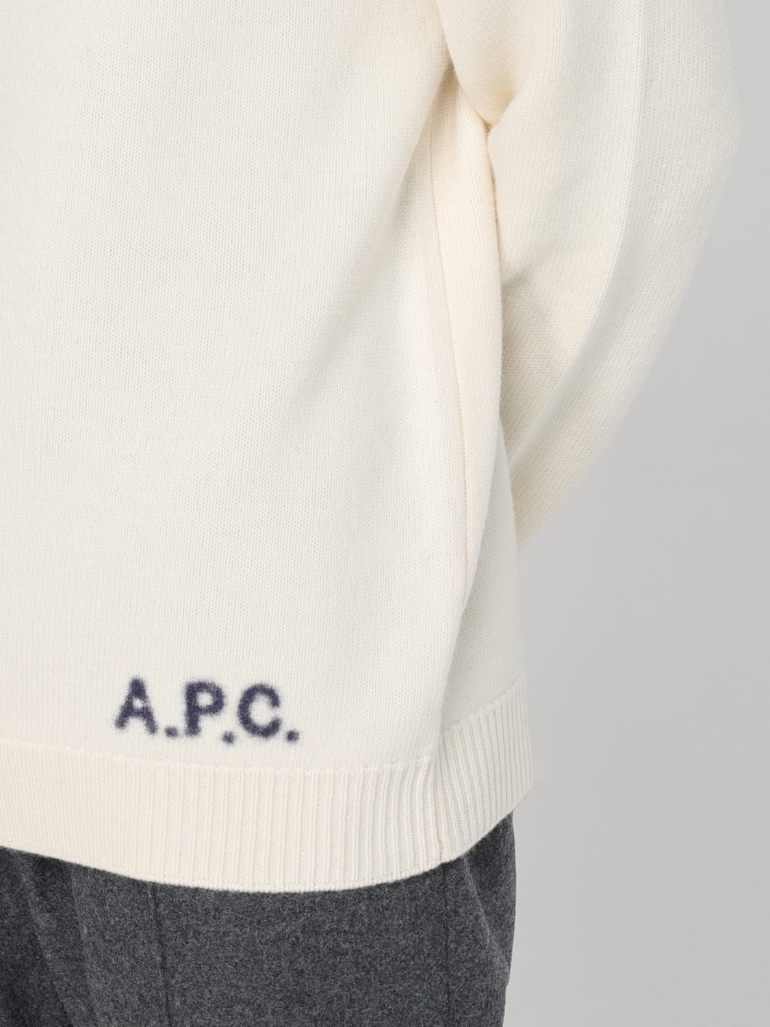 A.P.C. SWEATER: Sweater men A.P.C., Beige - Img 3
