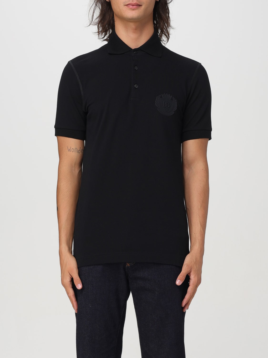 DOLCE & GABBANA POLO SHIRT: Polo shirt men Dolce & Gabbana, Black - Img 1