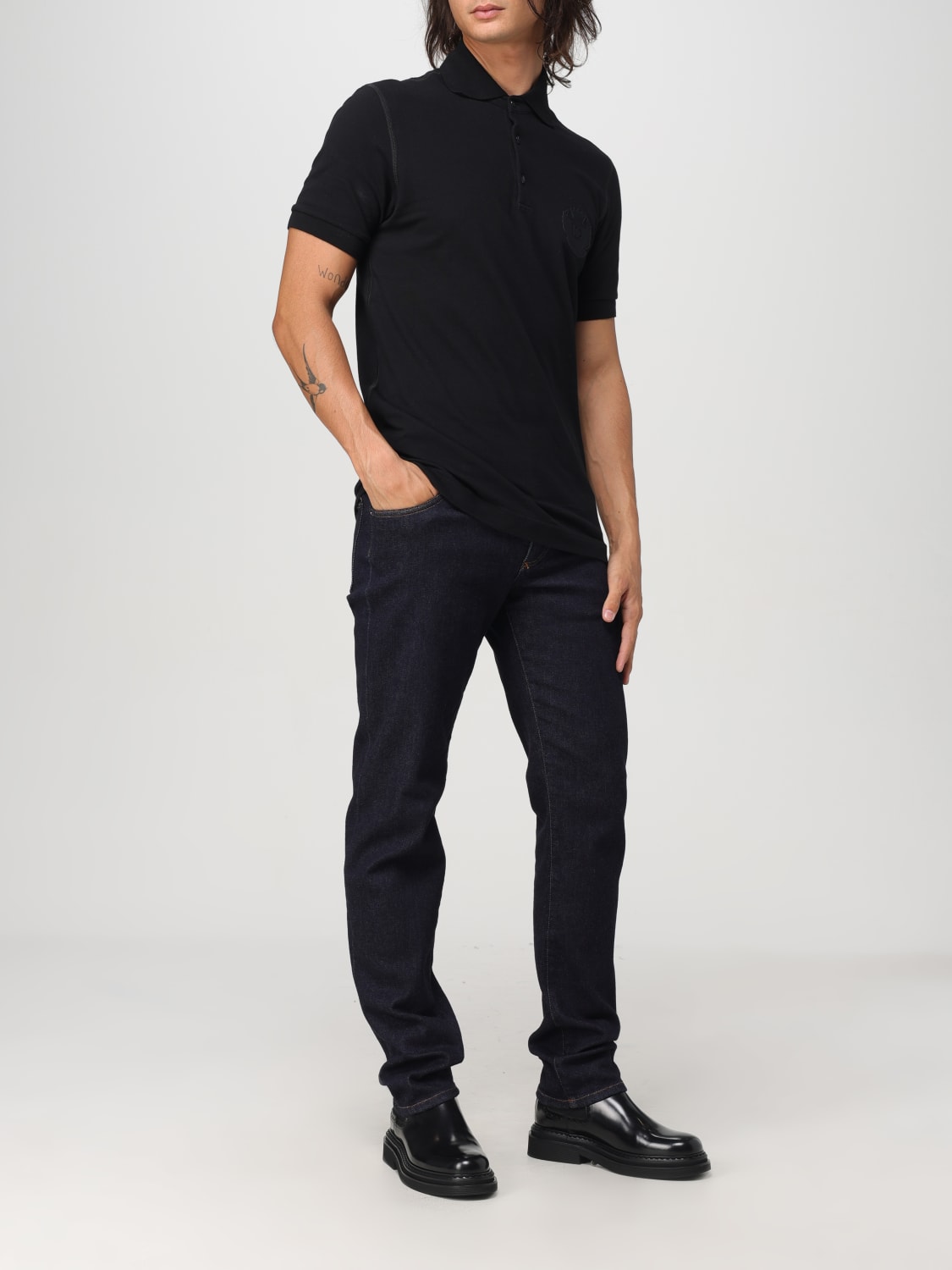 DOLCE & GABBANA POLO SHIRT: Polo shirt men Dolce & Gabbana, Black - Img 2