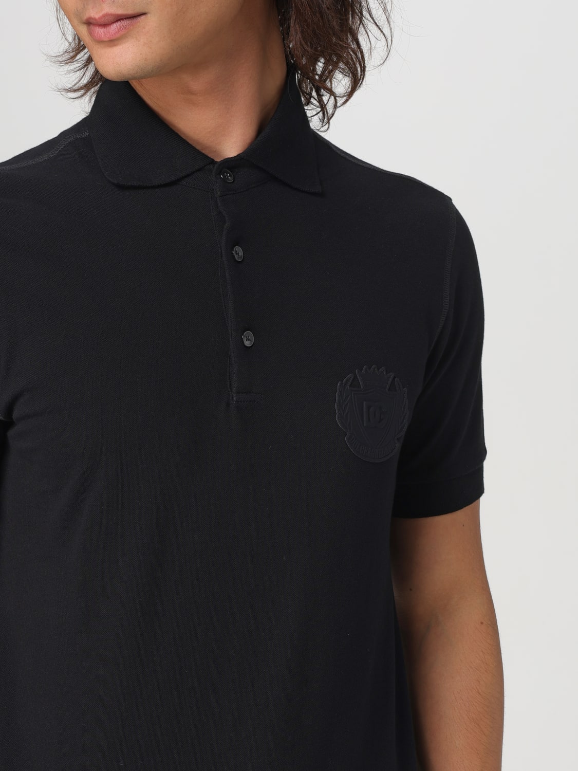 DOLCE & GABBANA POLO SHIRT: Polo shirt men Dolce & Gabbana, Black - Img 5