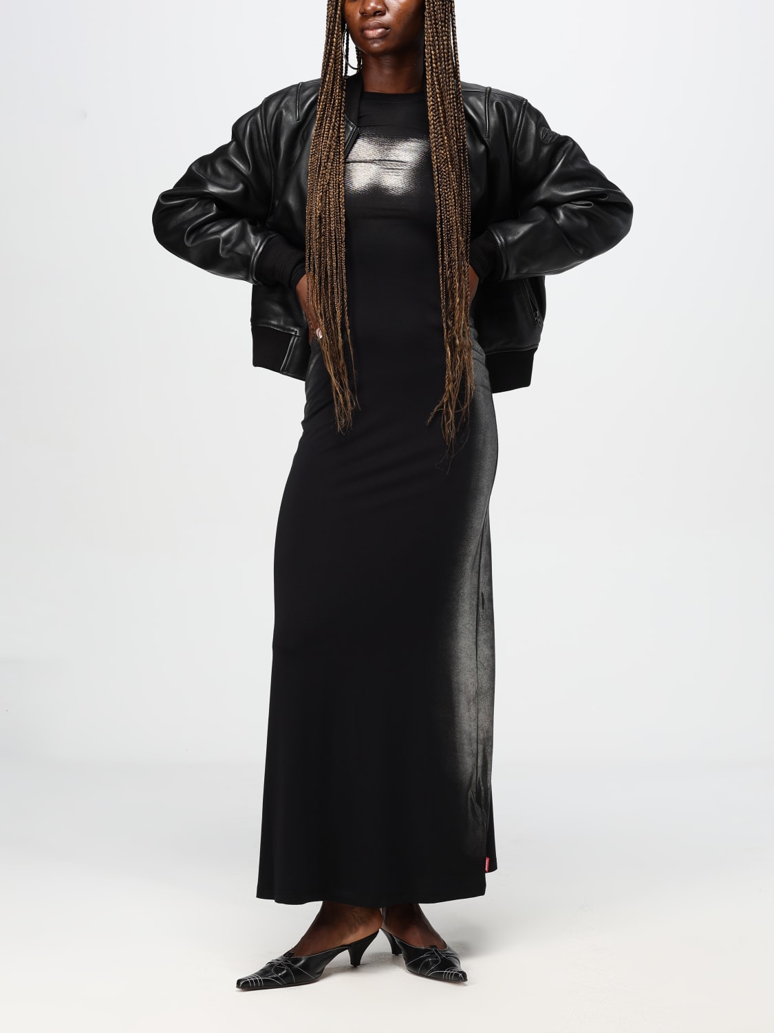 DIESEL DRESS: Dress woman Diesel, Black - Img 2