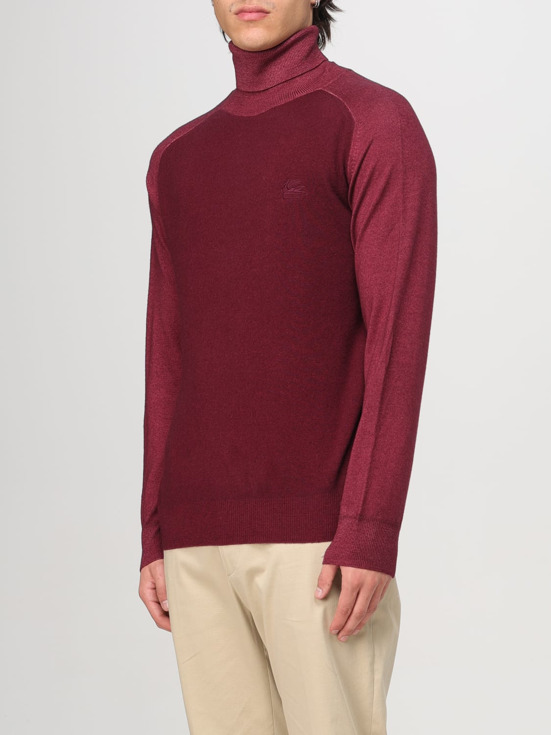 ETRO SWEATER: Sweatshirt men Etro, Burgundy - Img 4