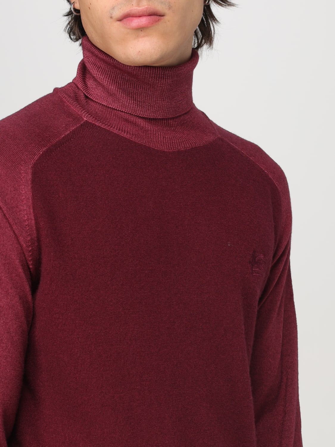 ETRO PULL: Sweatshirt homme Etro, Bordeaux - Img 5