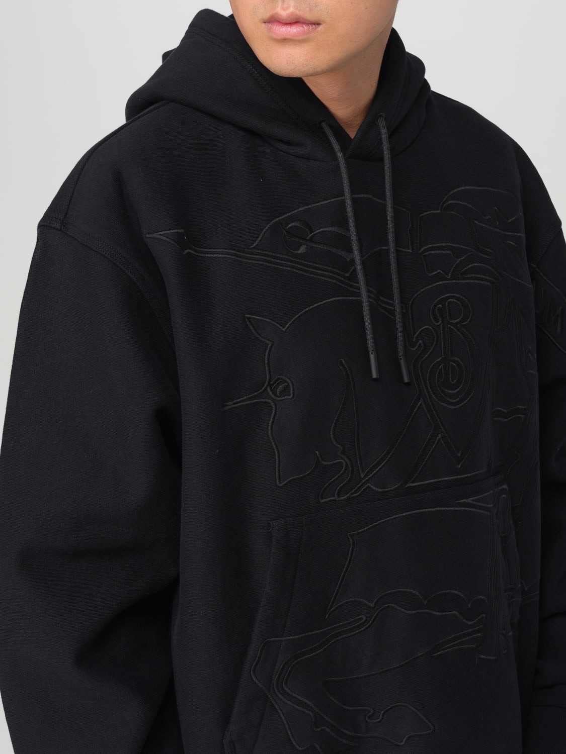 BURBERRY SWEATSHIRT: Sweatshirt herren Burberry, Schwarz - Img 5