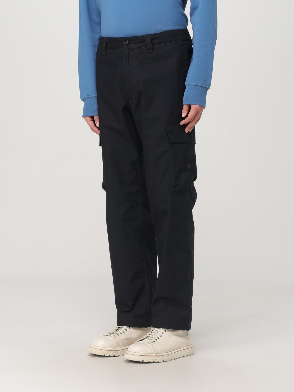 STONE ISLAND PANTALÓN: Pantalón hombre Stone Island, Negro - Img 4