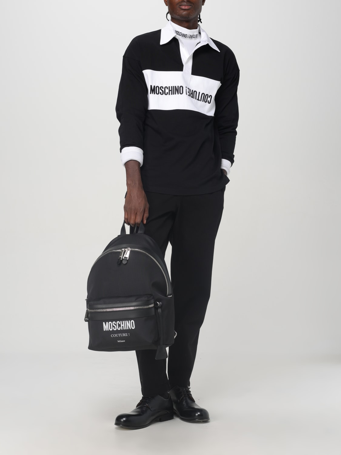 MOSCHINO COUTURE BACKPACK: Backpack men Moschino Couture, Black - Img 2