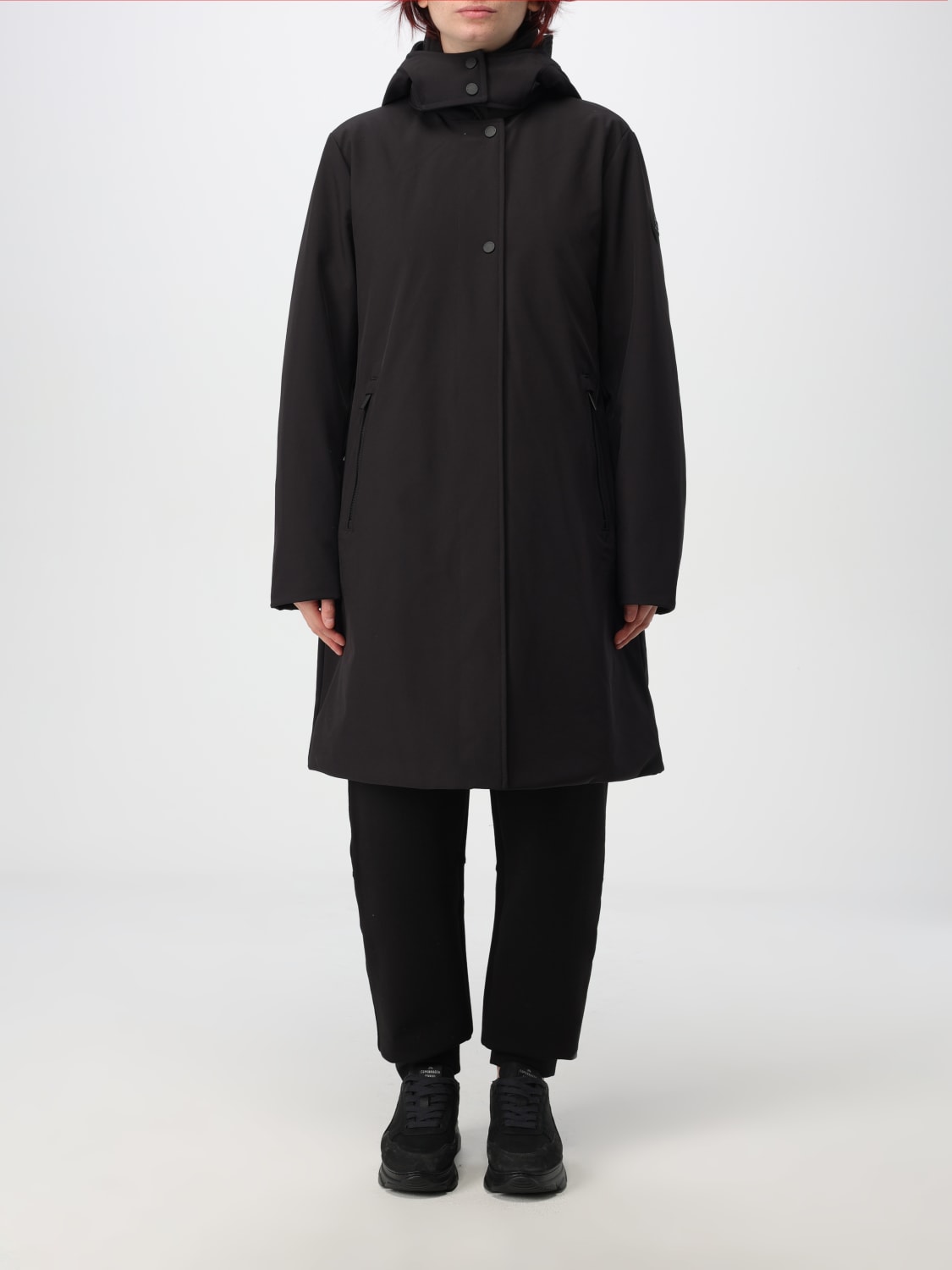 WOOLRICH TRENCH: Trench Woolrich in tessuto tecnico , Nero - Img 1