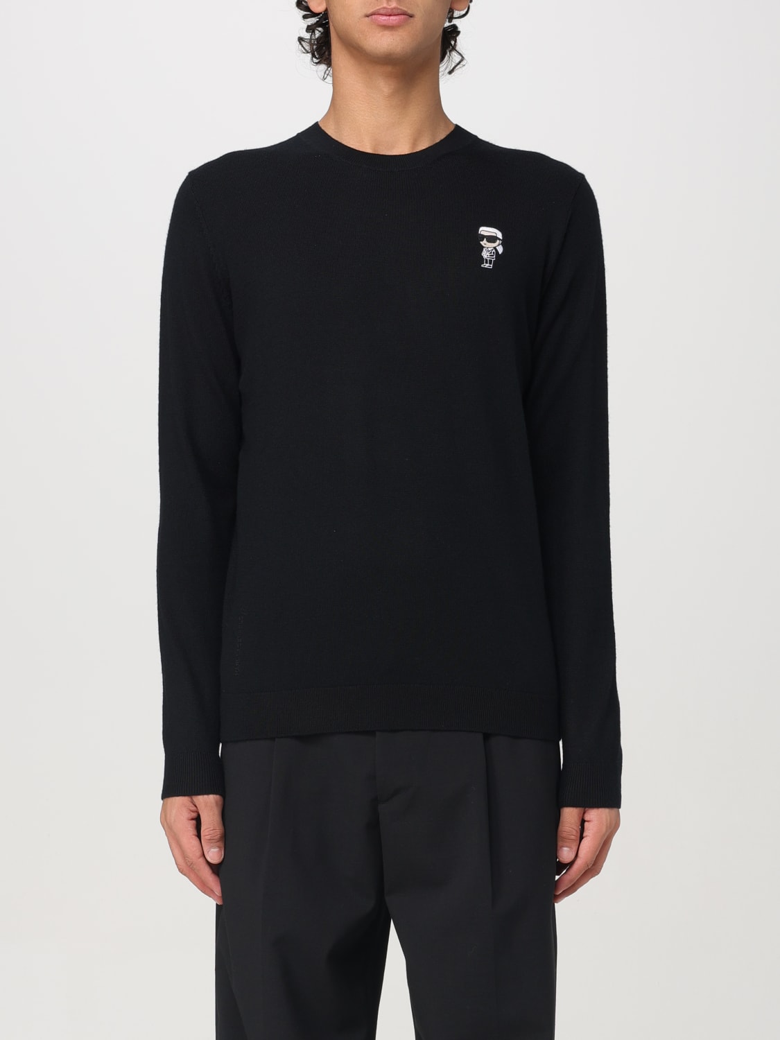 KARL LAGERFELD SWEATER: Sweater men Karl Lagerfeld, Black - Img 1
