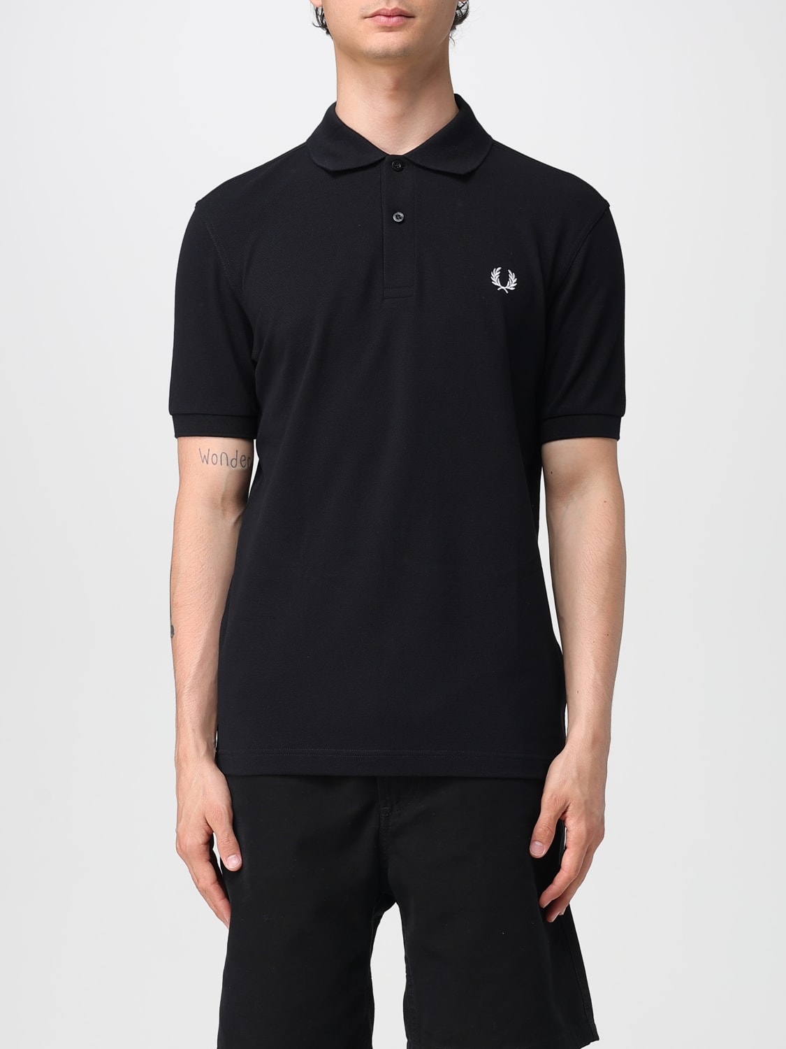 FRED PERRY POLO: Polo hombre Fred Perry, Negro - Img 1