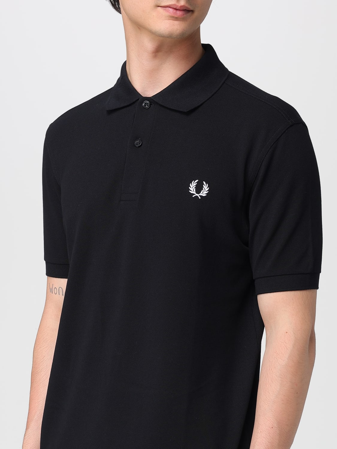 FRED PERRY POLO: Polo hombre Fred Perry, Negro - Img 3