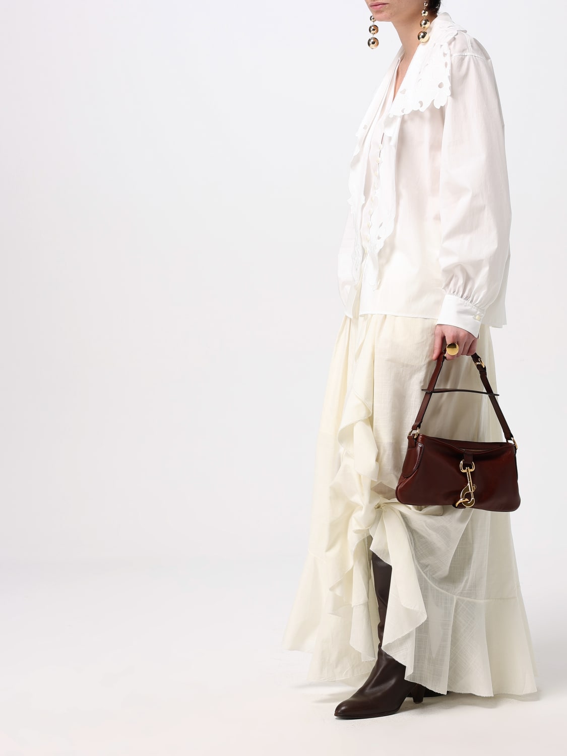 CHLOÉ SCHULTERTASCHE: Schultertasche damen ChloÉ, Braun - Img 2