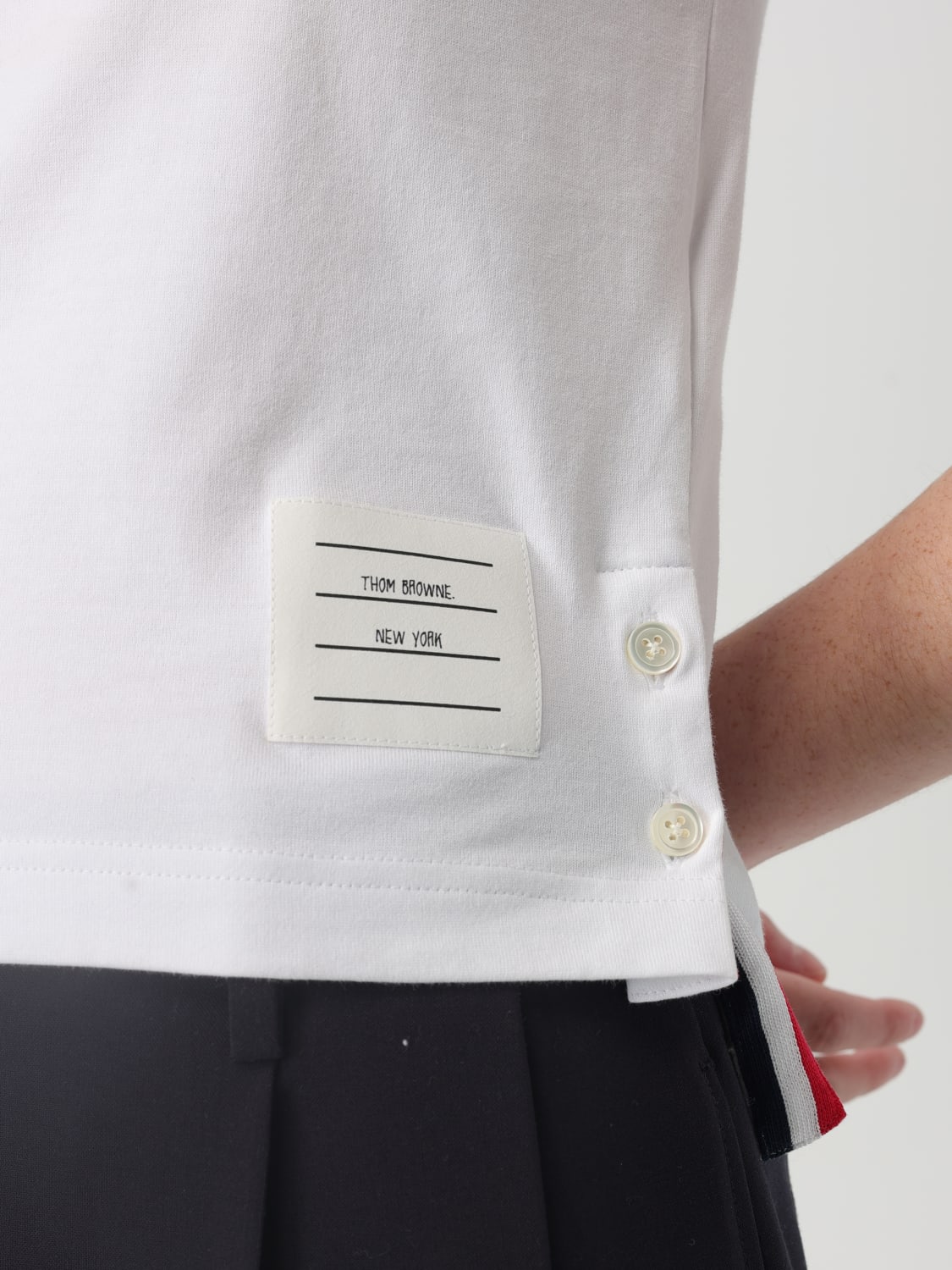 THOM BROWNE: T-shirt woman - White | Thom Browne t-shirt