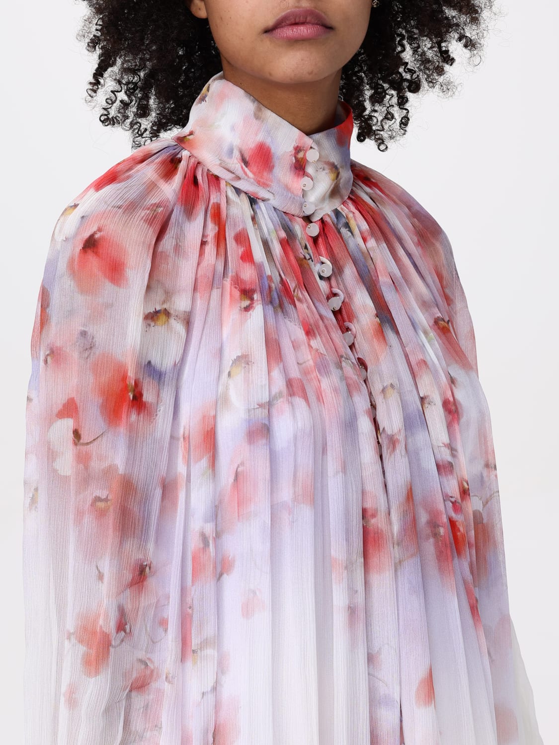 ZIMMERMANN TOP: Camicia Zimmermann in viscosa stampata , Rosa - Img 5