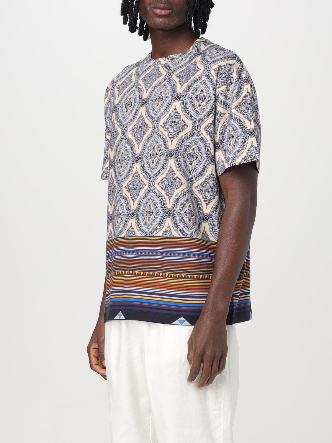 Tシャツ・カットソー ETRO Men T-shirt White MRMA0022AJ277 X0880 ETRO: T-shirt men - White | Etro t-shirt MRMA0022AJ272