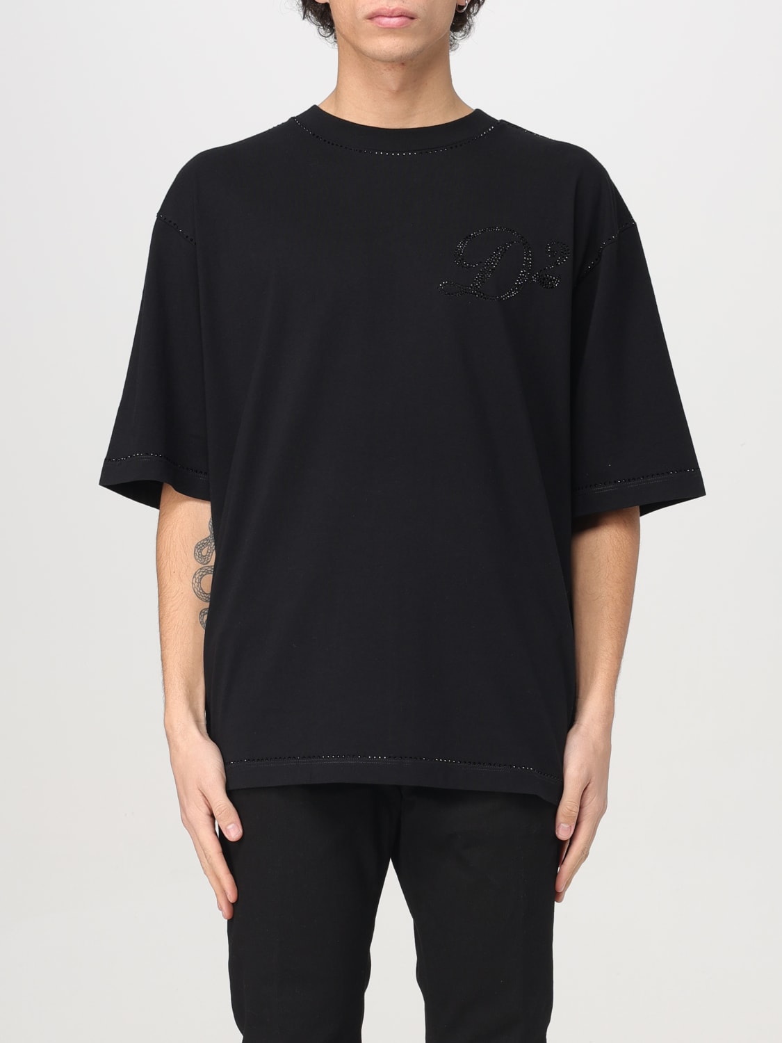 DSQUARED2: T-shirt men - Black | Dsquared2 t-shirt