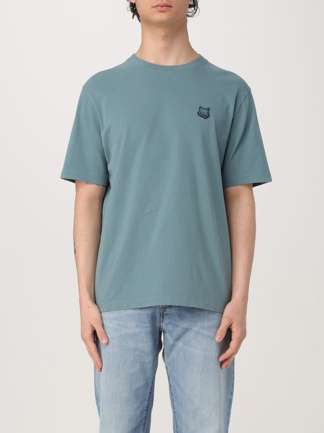MAISON KITSUNÉ T-SHIRT: T-shirt herren Maison KitsunÉ, Blau - Img 1