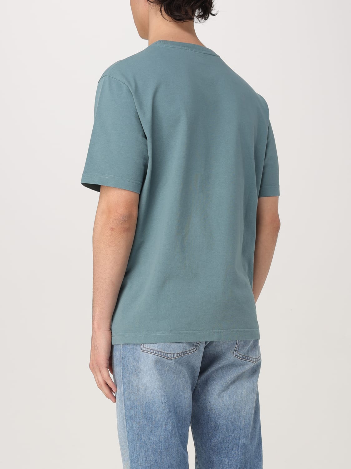 Tシャツ・カットソー MAISON KITSUNE Men T-shirt Blue MM00127KJ0118 0081 MAISON KITSUNE メゾンキツネ Tシャツ MM00127KJ0118 メンズ
