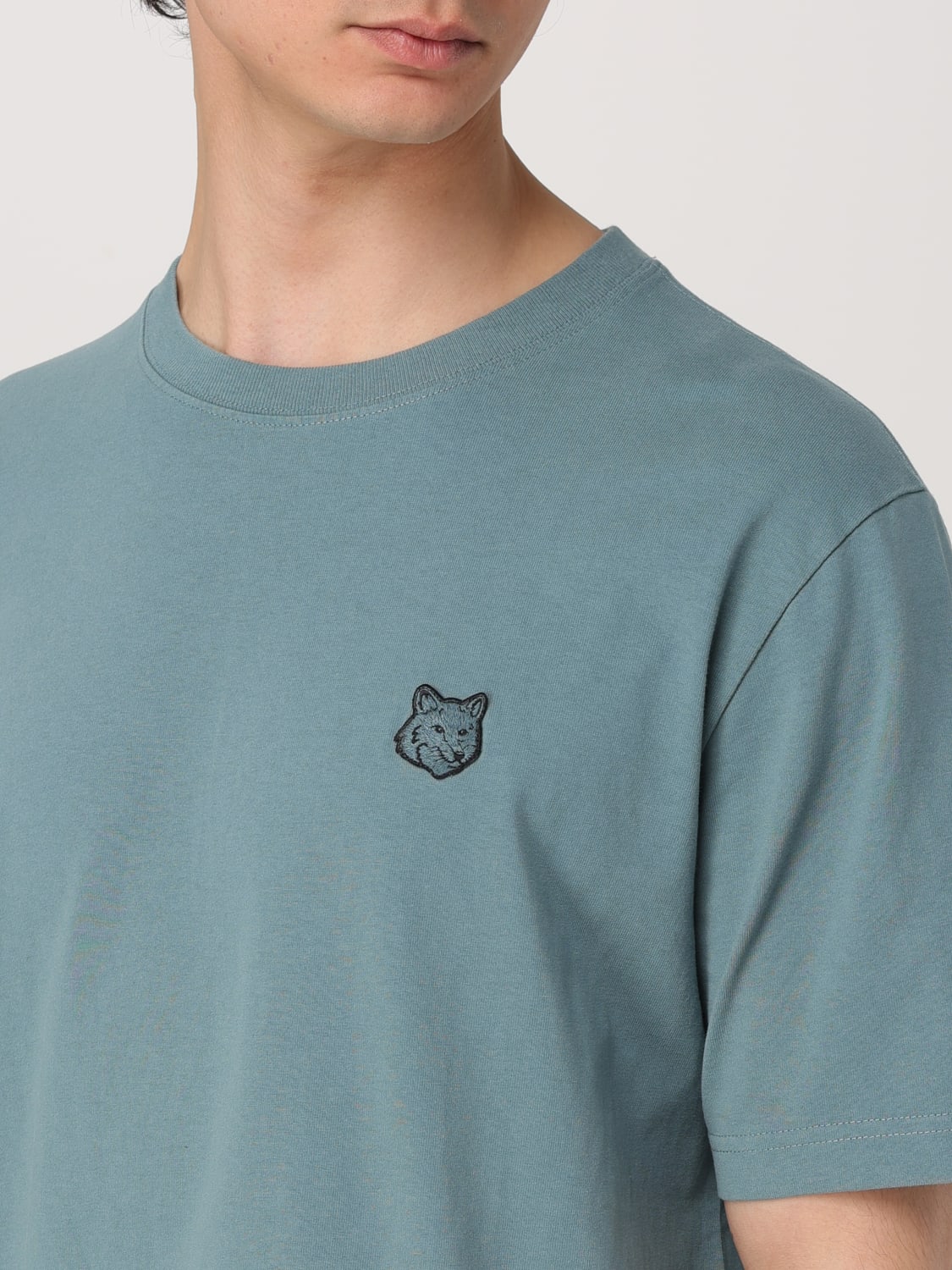 Tシャツ・カットソー MAISON KITSUNE Men T-shirt Blue MM00127KJ0118 0081 MAISON KITSUNE メゾンキツネ Tシャツ MM00127KJ0118 メンズ