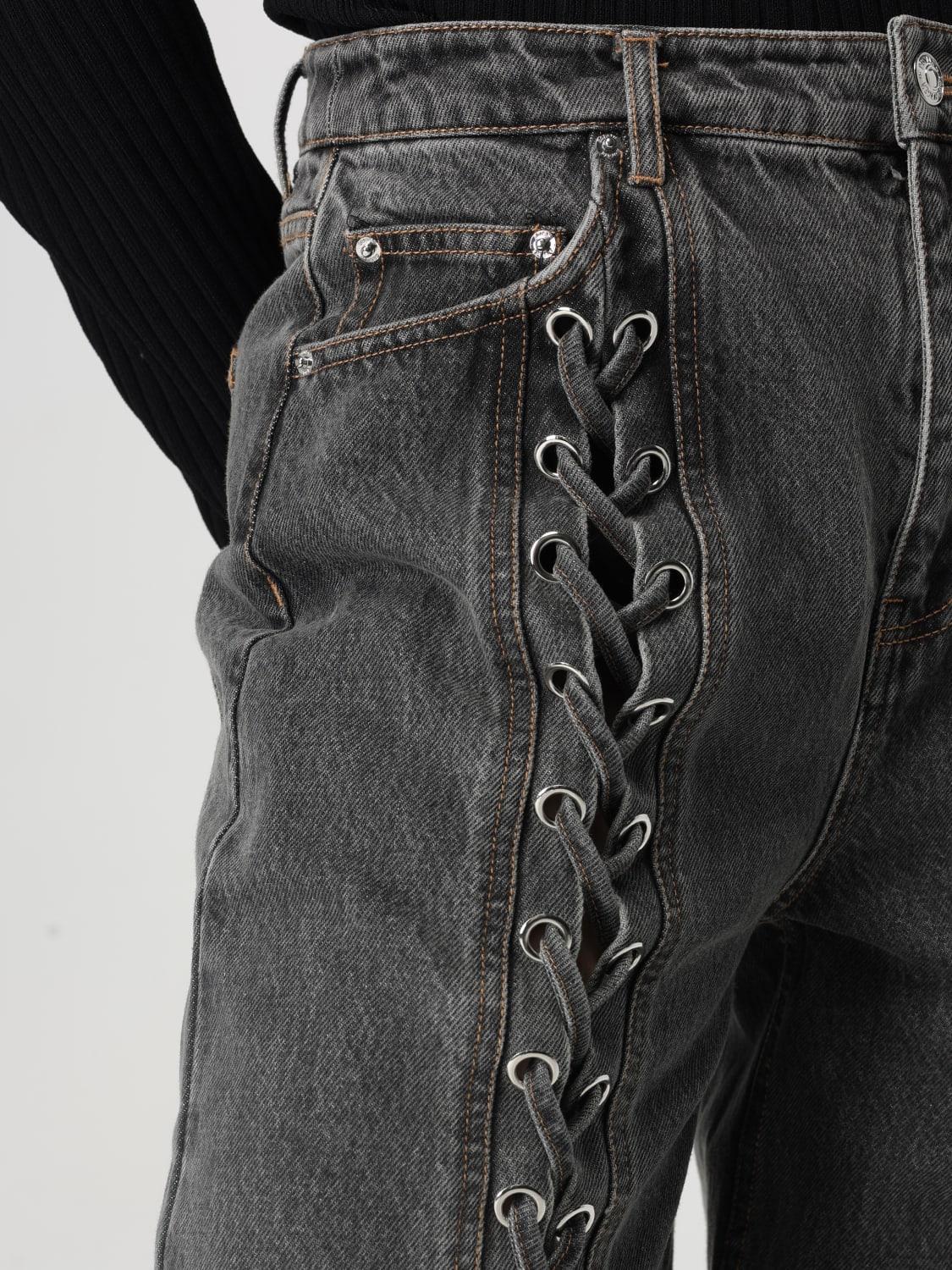 デニム・ジーパン ROTATE Woman Jeans Black 113887 100 ROTATE: Jeans woman - Black | Rotate jeans 113887 online at