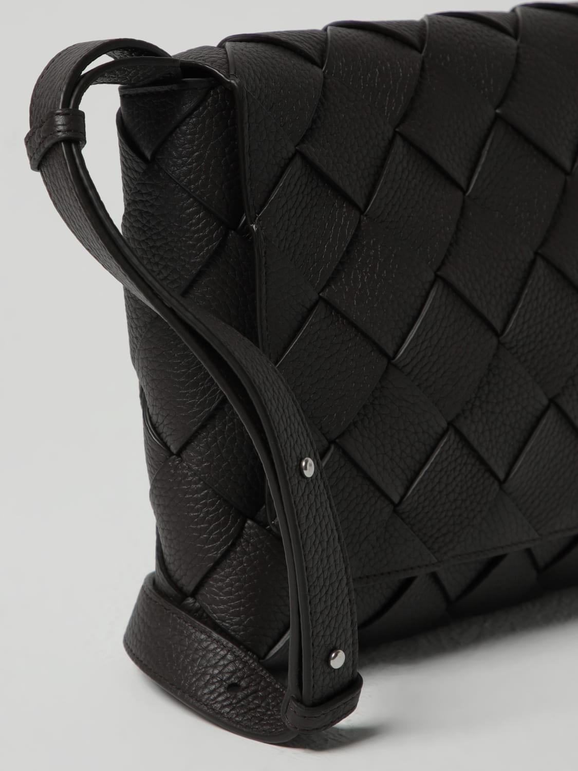 BOTTEGA VENETA BORSA A TRACOLLA: Borsa a tracolla Diago in pelle intrecciata Bottega Veneta, Marrone - Img 4