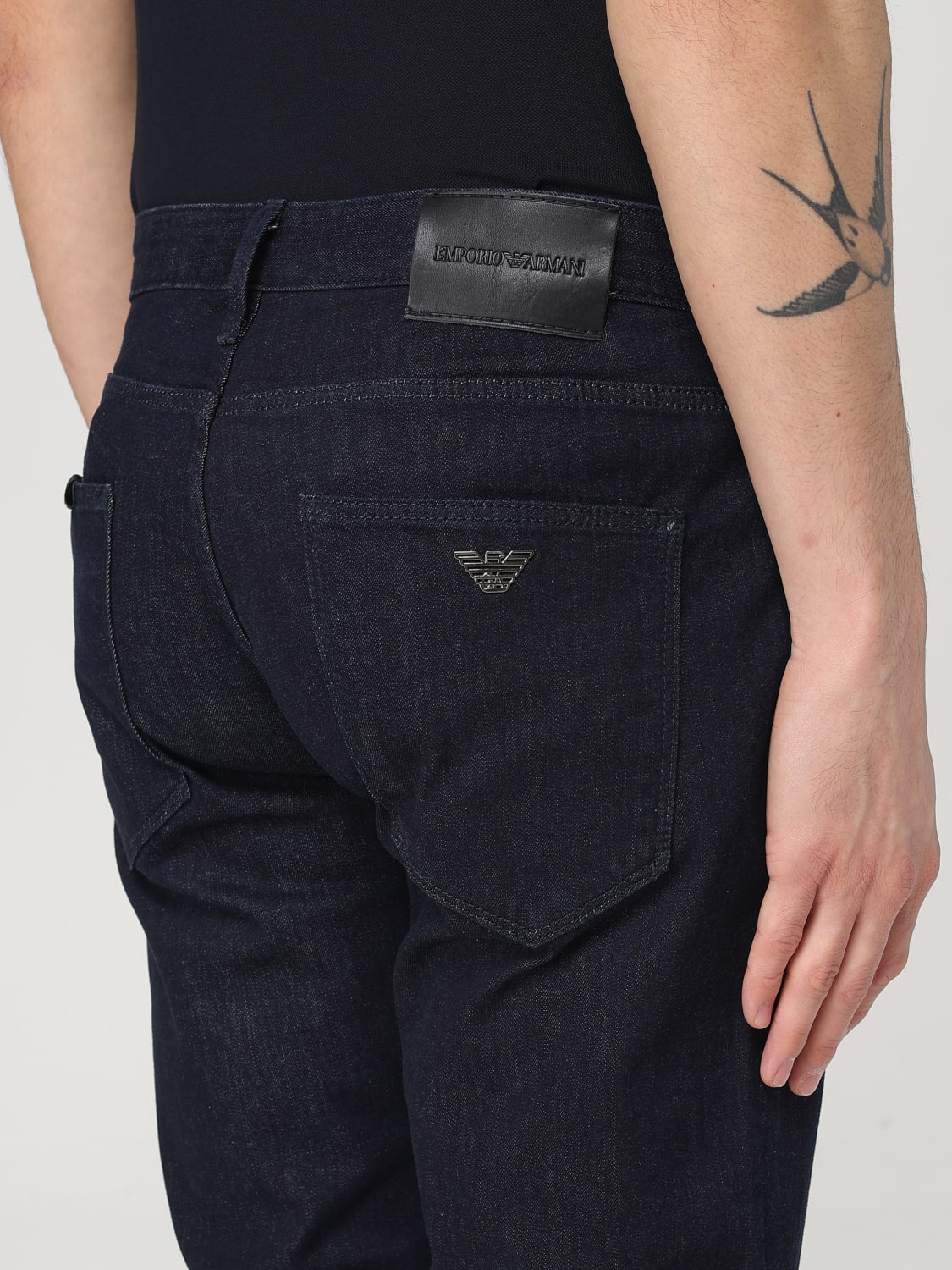 EMPORIO ARMANI JEANS: Jeans Emporio Armani in denim , Denim - Img 3