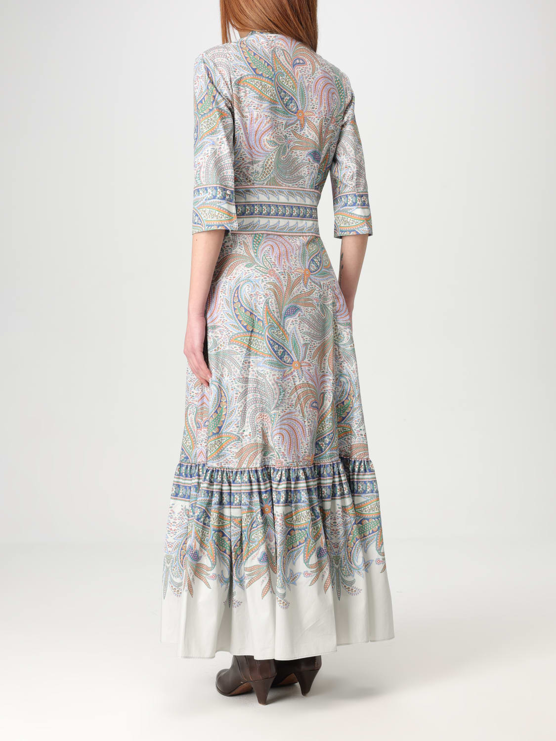 ワンピース ETRO Woman Dress White WRHA001599SPE74 X0803 ETRO floral-print Maxi Dress | White | FARFETCH