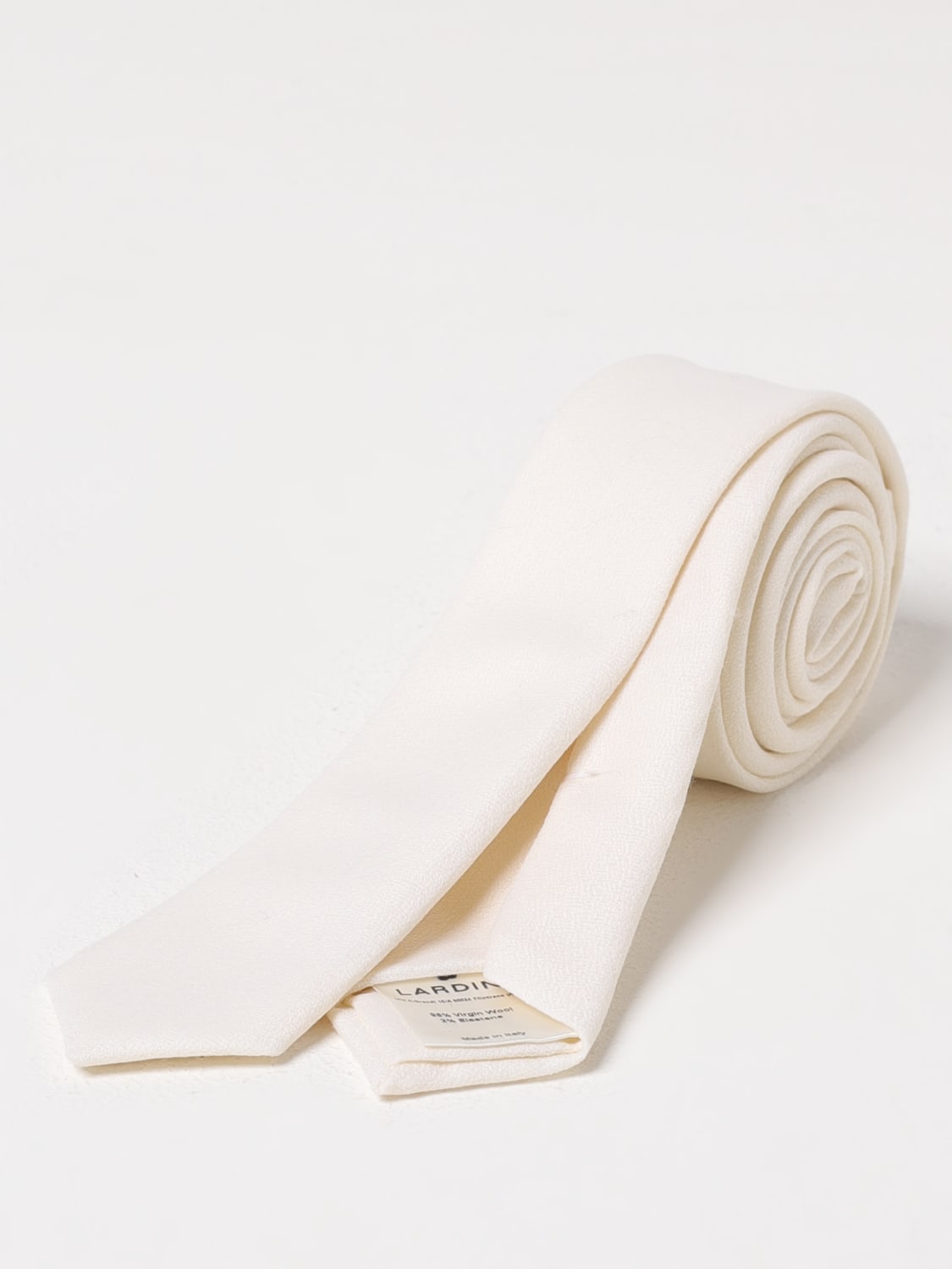 LARDINI CRAVATTA: Cravatta Lardini in raso, Bianco - Img 1