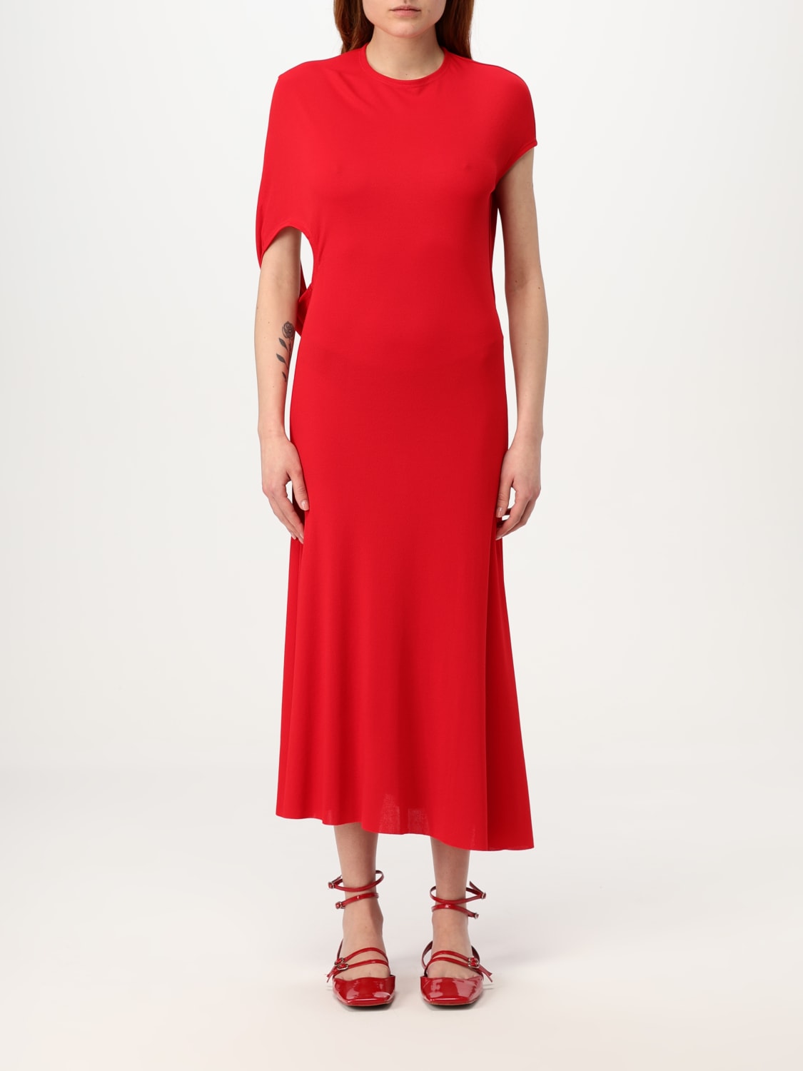 JACQUEMUS: Dress woman - Red | Jacquemus dress 243DR1931026